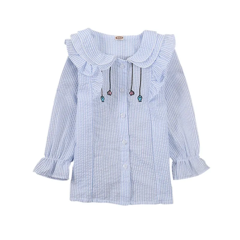 Одежда для маленьких девочек весенне Осенняя детская футболка мальчиков и