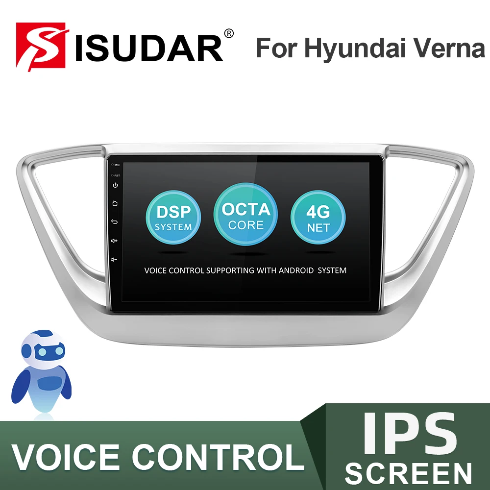 

Автомагнитола ISUDAR V57S 2 Din, мультимедийный проигрыватель с GPS-навигацией, стереосистемой, видеорегистратором, FM-радио, для Hyundai/Solaris/Verna 2017, 2018