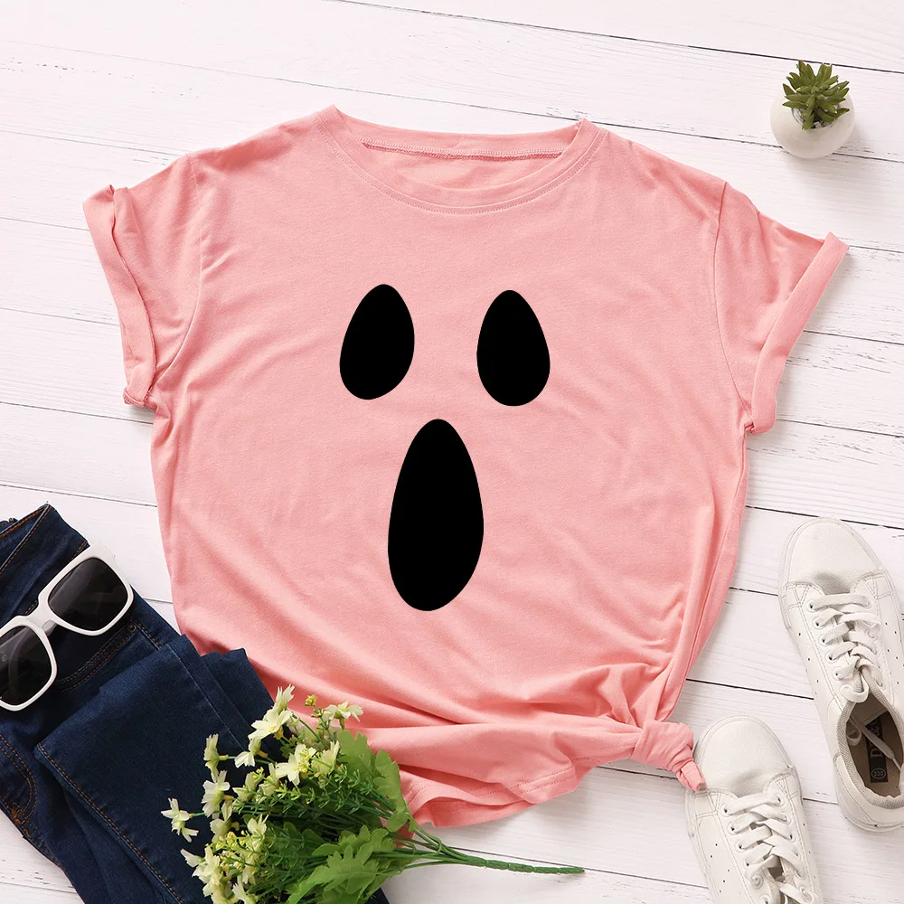 Женская свободная хлопковая футболка размера плюс Cute 90 х с графическим рисунком