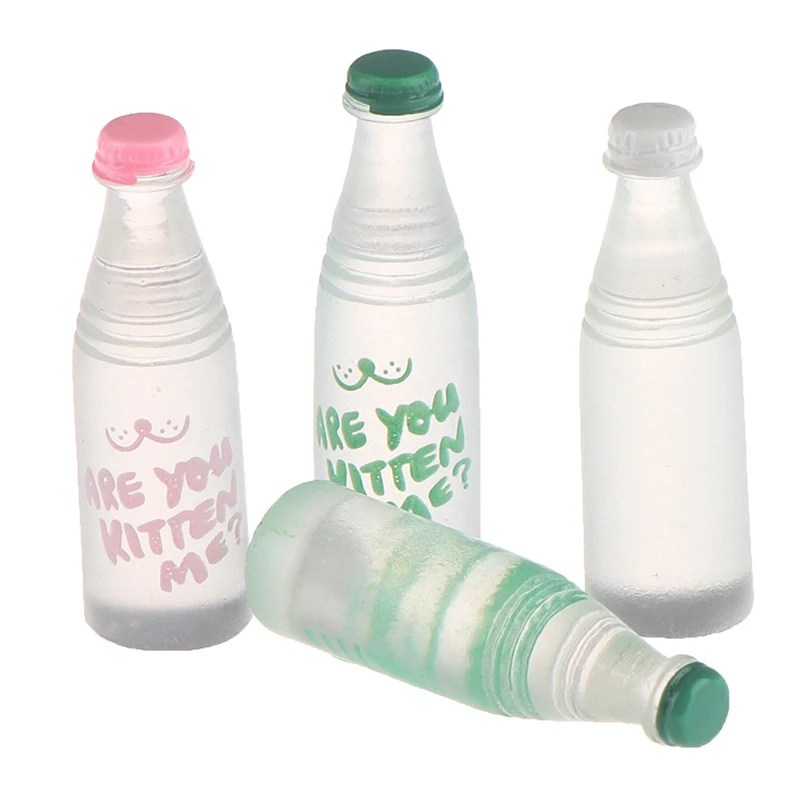 

5Pcs Doll Accessories For Doll Mineral Water Bottle Miniature Toy Dollhouse Accessories Kids Gift Pretend Play Toy