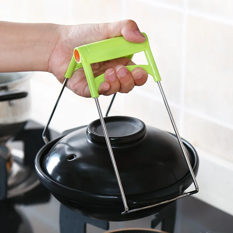 Держатель для миски зажим Кастрюля Сковорода захват из нержавеющей стали