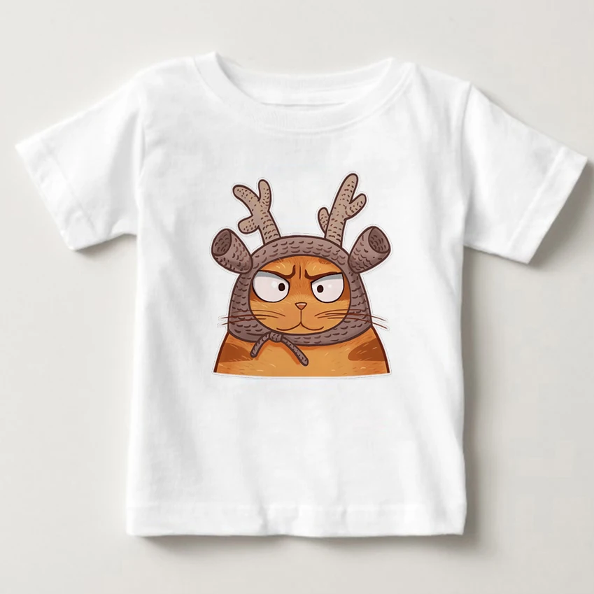 

Summer Fashion Girls & Boys T Shirt Short Sleeve 2020 New Soft Children's Shirt Cotton Tops Cartoon Clothes White Kid T-Shirts