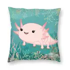 Kawaii Axolotl детская наволочка 45x45 см украшение с принтом Саламандра животное наволочка на подушку для гостиной с двух сторон