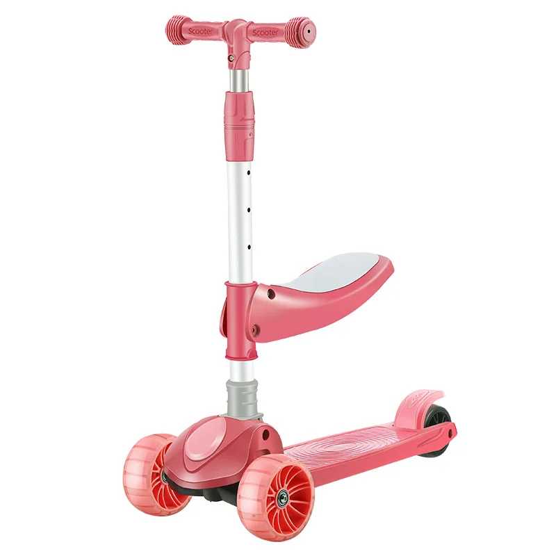 Children's Scooter Three-in-one Can Sit on A Scooter Scooter for Kids  Bicicleta Para Niños  Baby Walker  Kids Bicycle