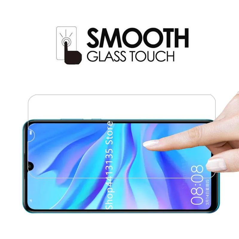 2 шт чехол для телефона из закаленного стекла huawei p30 lite Защитная пленка экрана