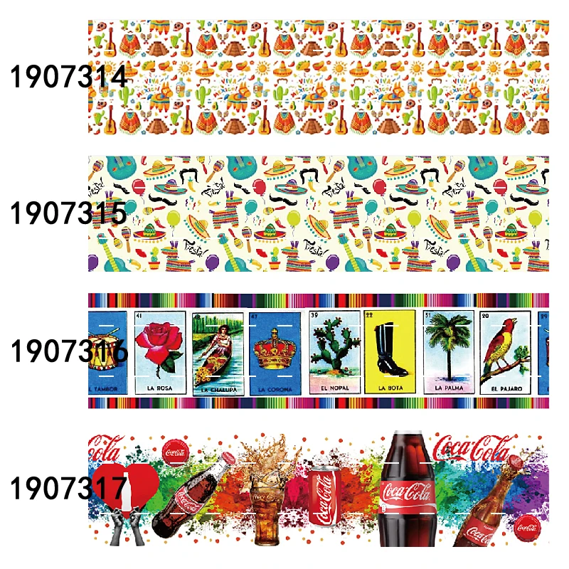

grosgrain ribbon printed flower mexican holiday ribbon 50yards