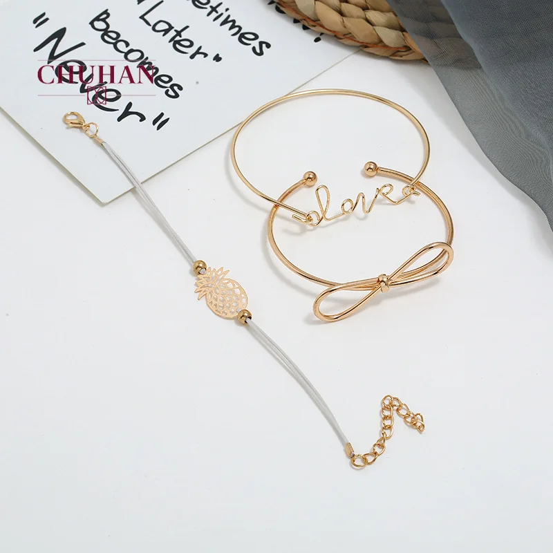 3 шт./компл. женский браслет с геометрическими драгоценными камнями|Браслеты