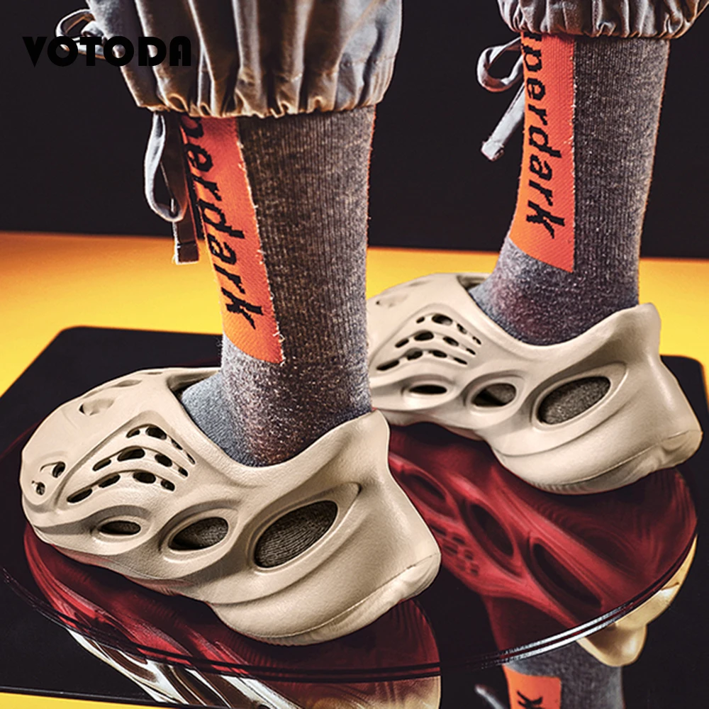 Шлепанцы мужские пляжные мягкие сандалии на плоской подошве дышащие