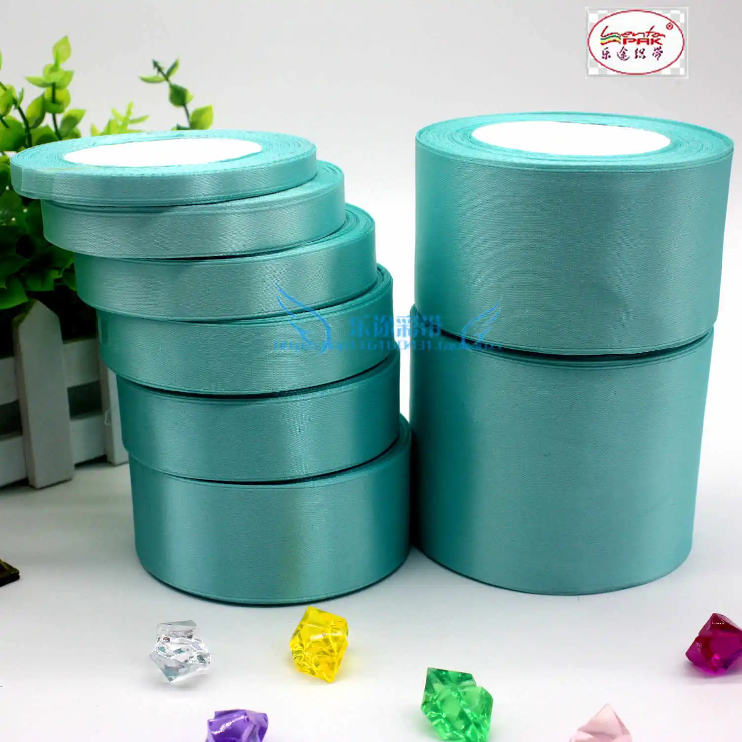 (25 yards/roll) blue Silk Satin Ribbon Wedding Party Decoration Gift Wrapping Christmas Sewing Fabric Hand DIY 22meter | Дом и сад