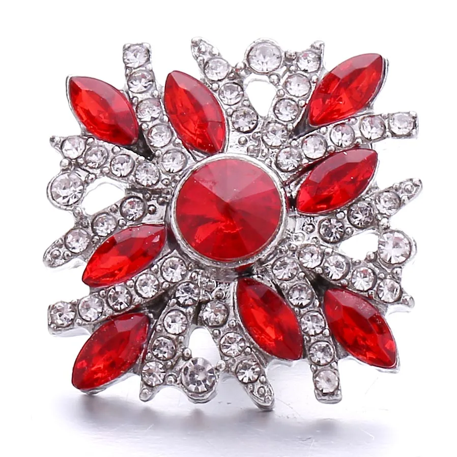 5 шт./лот 2020 новые ювелирные изделия с застежкой Красочные Стразы 18 мм