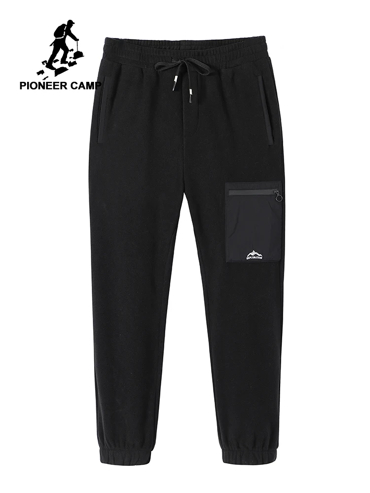 Мужские спортивные штаны Pioneer Camp черные повседневные свободные брюки карго AZZ908384