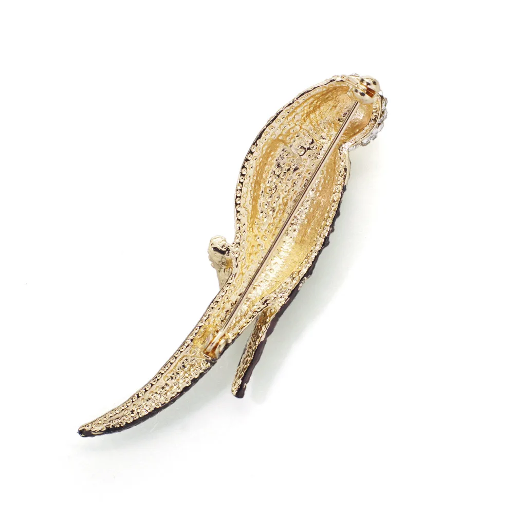 Изысканные броши Dalaful в виде попугая эмалированная Брошь Стразы птицы булавки
