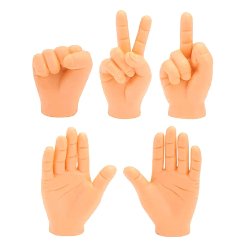 

Mini Finger Funny Finger Puppet Small Hand Prank Game Party Toy M76C