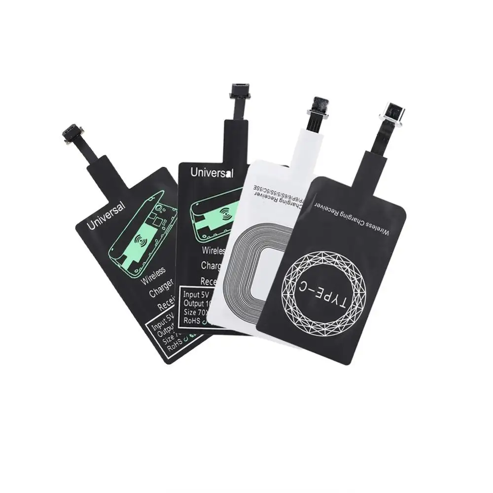 Беспроводное зарядное устройство QI приемник для iPhone 5 5S 7 6 S Plus интерфейс Micro usb type C