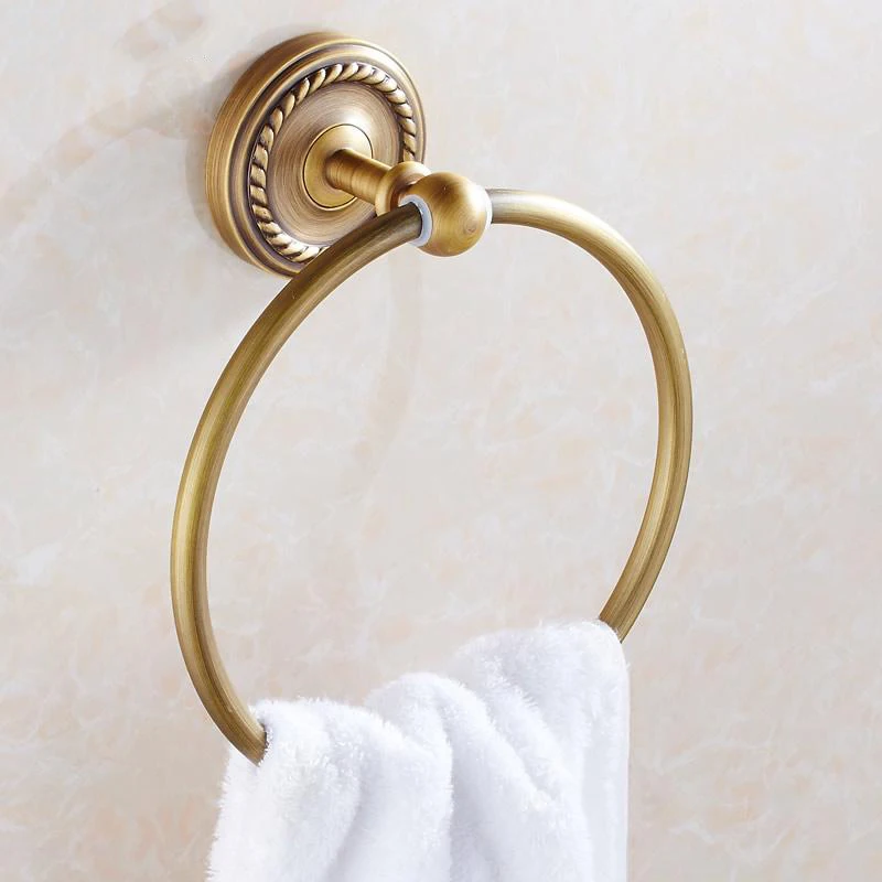 Античная матовая медная основа для ванной комнаты посуда полка банных полотенец