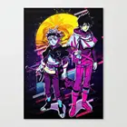 Модульный холст, мужские принты, картины, черный клевер, желтая луна, настенная живопись, домашний декор, Плакаты для гостиной, без рамки