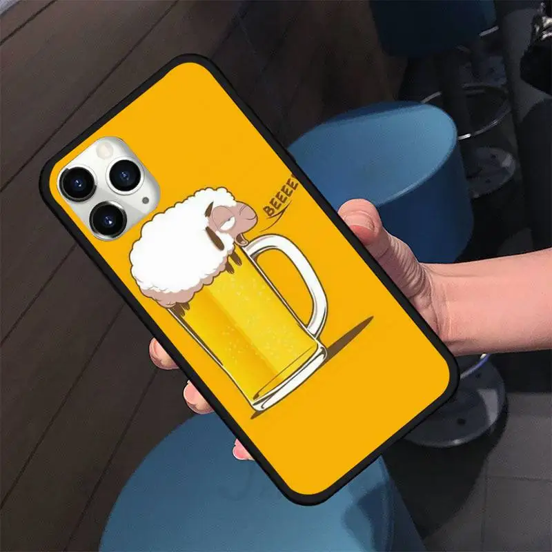 

World Beers Alcohol Summer Bubble Phone Case For iphone 5S 6S 7 8 11 12 XR XS SE Plus Pro ProMax Cover Fundas Coque