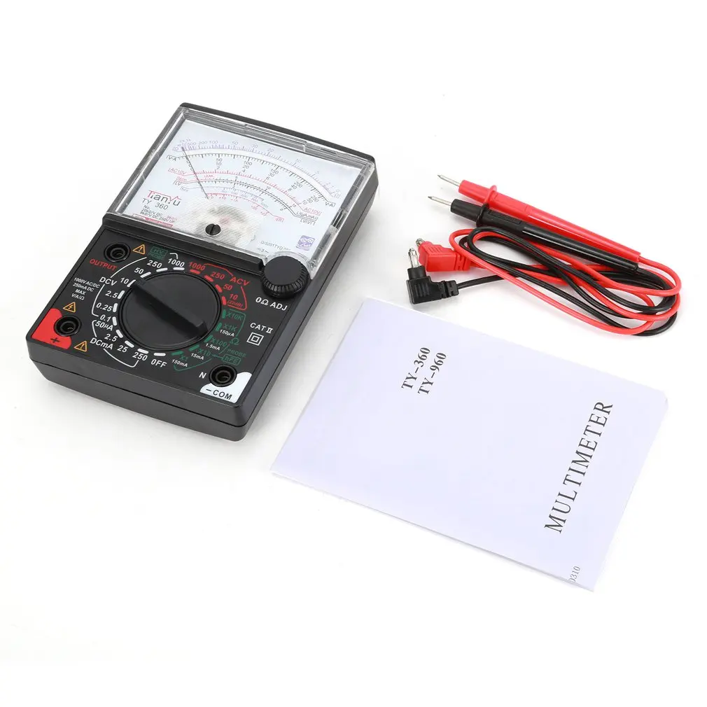 TY 360 Указатель мультиметр AC/DC Вольтметр Амперметр истинное среднеквадратичное