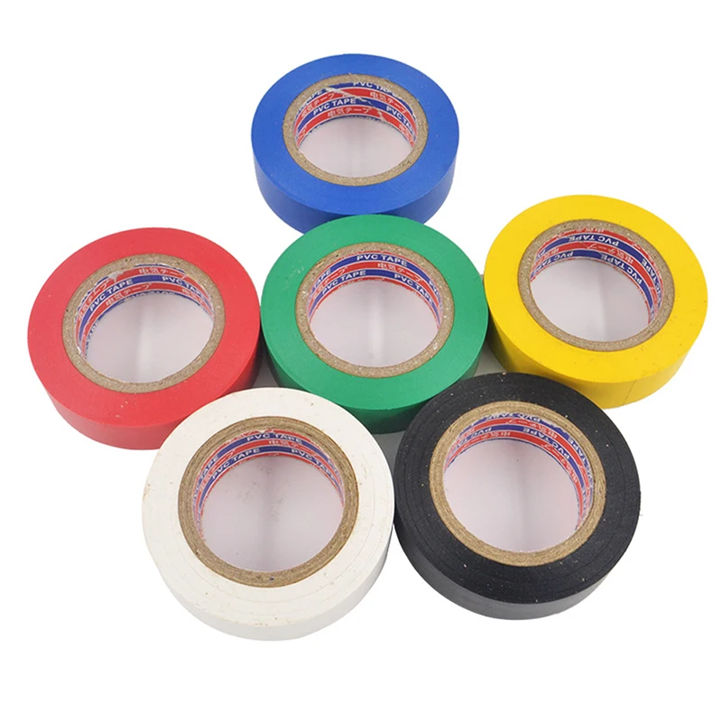 Изоляционная лента пластиковая электрическая водонепроницаемая ПВХ красная