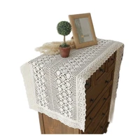 1pcs hollow lace tablecloth christmas table runner luxury table cover runner party wedding decoration mariage runner tavolo e038