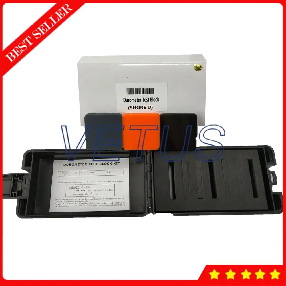 Shore D дюрометр тестер блок с жесткой резиновой твердостью измерения пластмасс