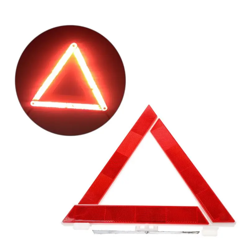 

Car Emergency Breakdown Triangle Reflective Safety Hazard Red Warning Sign