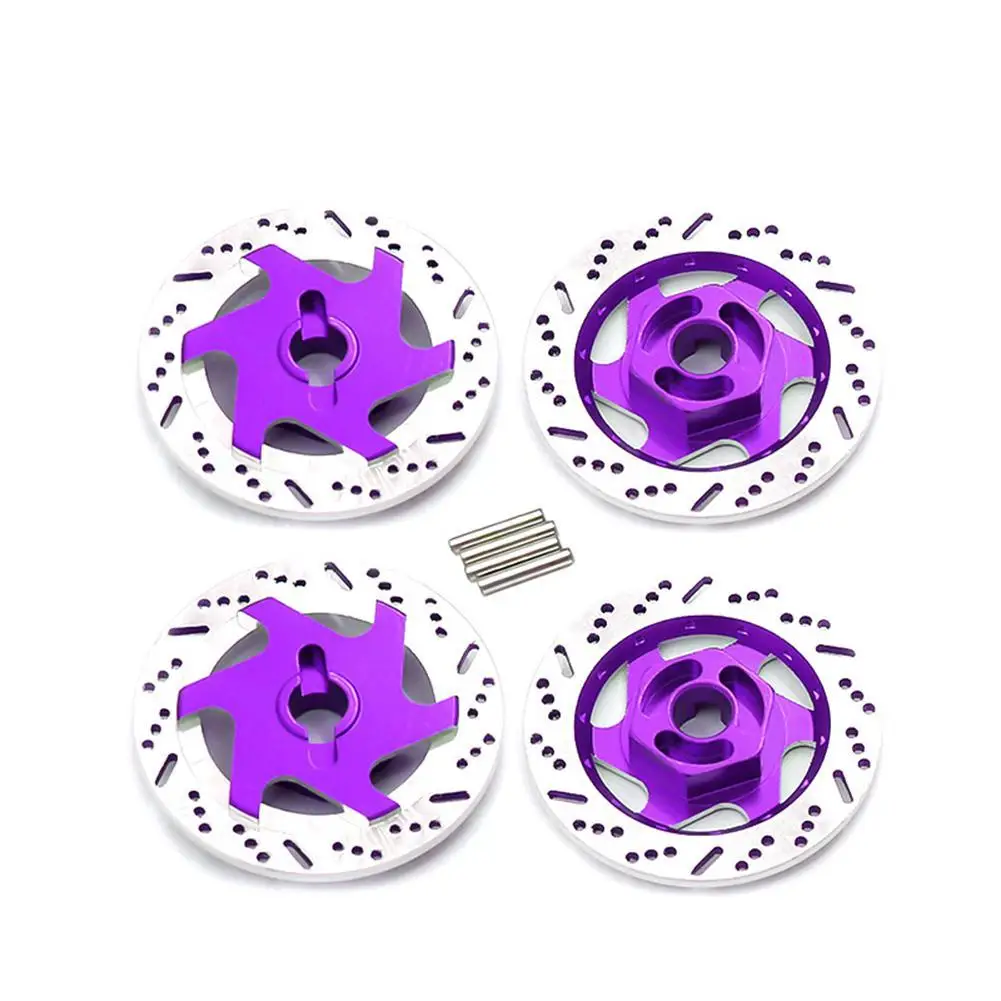 RCtown 4 шт. металлический тормозной диск колесный обод шестигранный адаптер для 1/10
