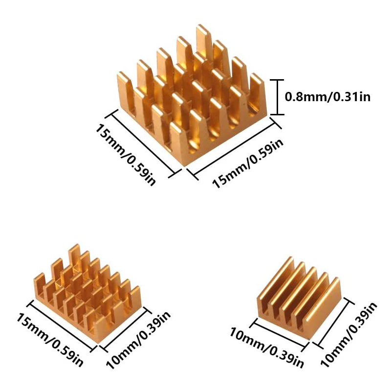 12 шт. набор радиаторов для Raspberry Pi 4B | Компьютеры и офис