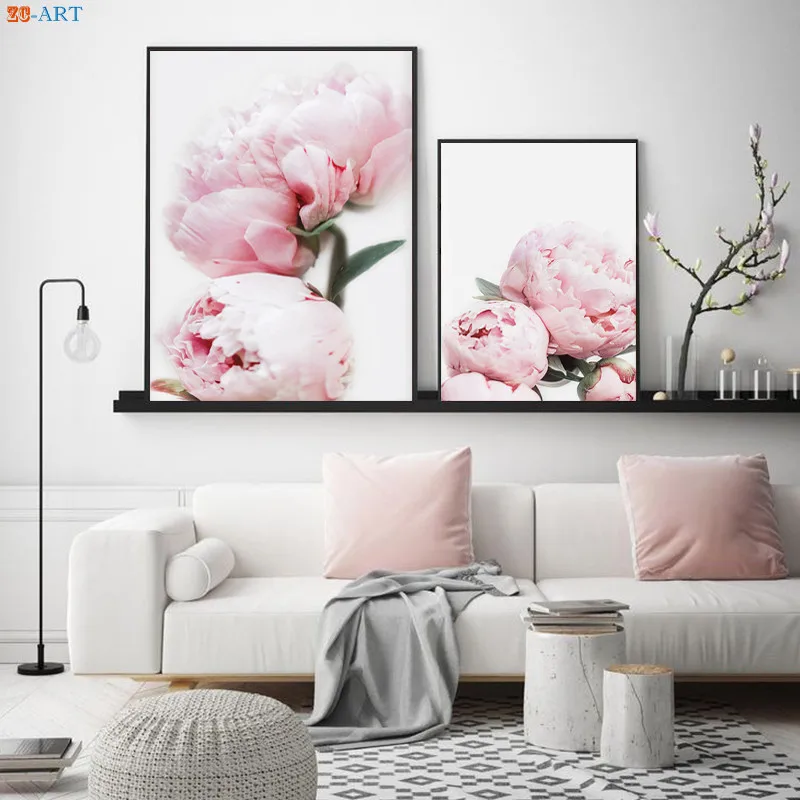 Растительные принты цветочный постер Цветочная Картина на холсте пастельно