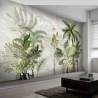 Фотообои для стен, мраморный узор в европейском стиле, ручная роспись, листья растений, фон для гостиной