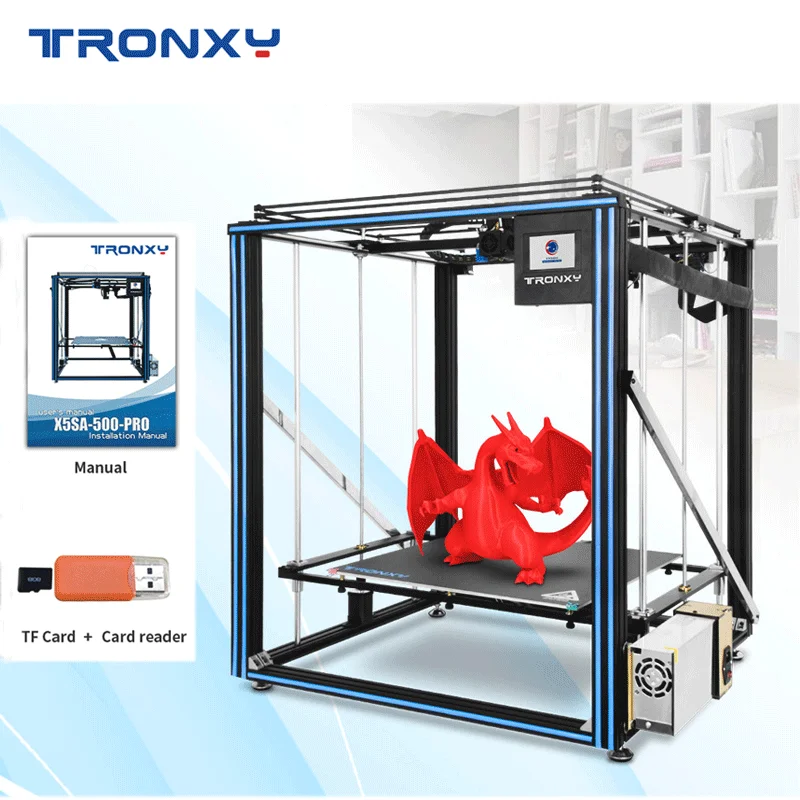 

TRONXY X5SA-500 PRO Guide Rail Version Titan Extruder Auto level sensor High precision Big Printing Size 500*500mm 3d printer
