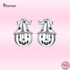 Серьги-гвоздики женские из серебра 2021 пробы, в форме тыквы