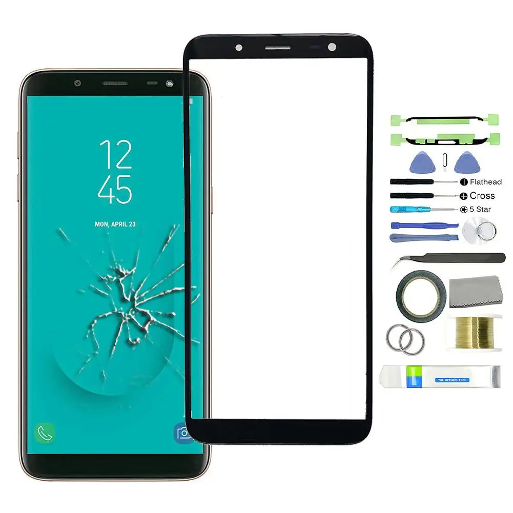 

For Samsung Galaxy J4 PlusFront Glass Screen Replacement Repair Kit Black+UV Glue