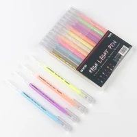 12 pcsset creative 12 colors gel pen 0 5mm color ink pen writing stationery diy hand account painting school office supplies