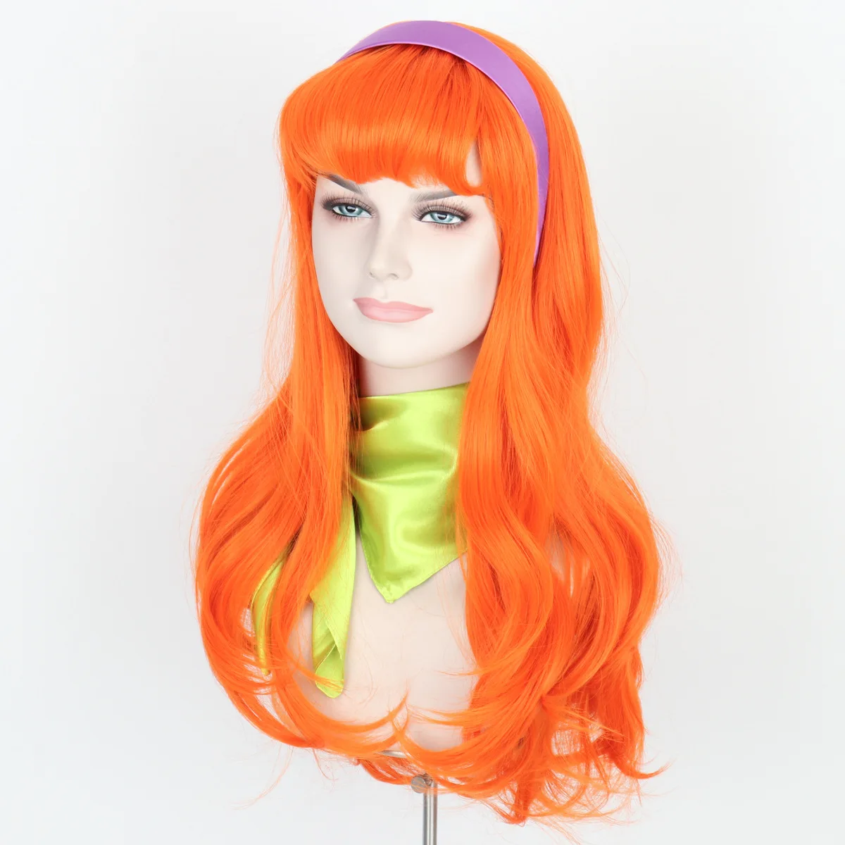 Anime Wig Daily Dress Up Stage Show Halloween Funny Dog Scoob Daphne Orange Cosplay | Costumes