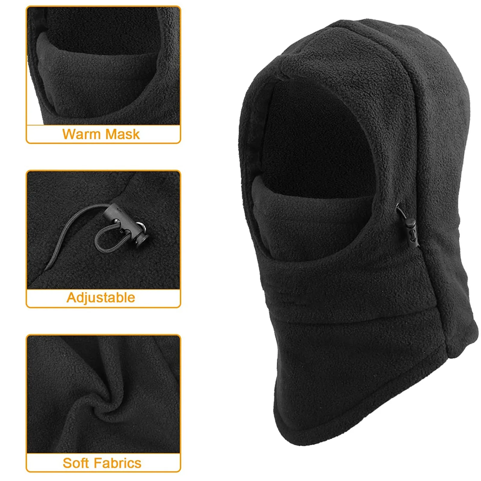 

Winter Women Windproof Outdoor Warm Protection Ear Scarf Hat Knit Splicing Cap Perfect For Outdoor Hiking Sombrero