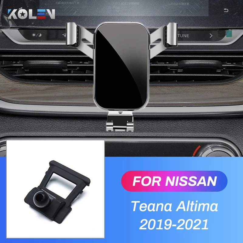 Car Mobile Phone Holder For Nissan Teana Altima J34 L34 2019 2020 2021 Auto GPS Gravity Stand Special Mount Navigation Bracket