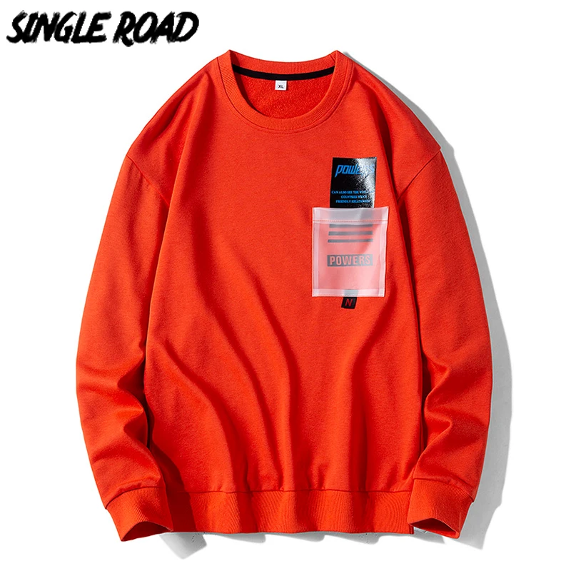 Толстовка с капюшоном SingleRoad Мужская Японская уличная одежда большого размера в