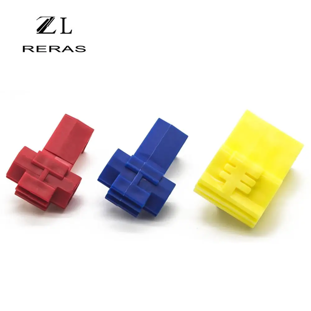 50Pcs Electrical Cable Connectors Fast Quick Splice Lock Wire Terminals Crimp 22-18 18-14 12-10AWG Connector | Обустройство дома