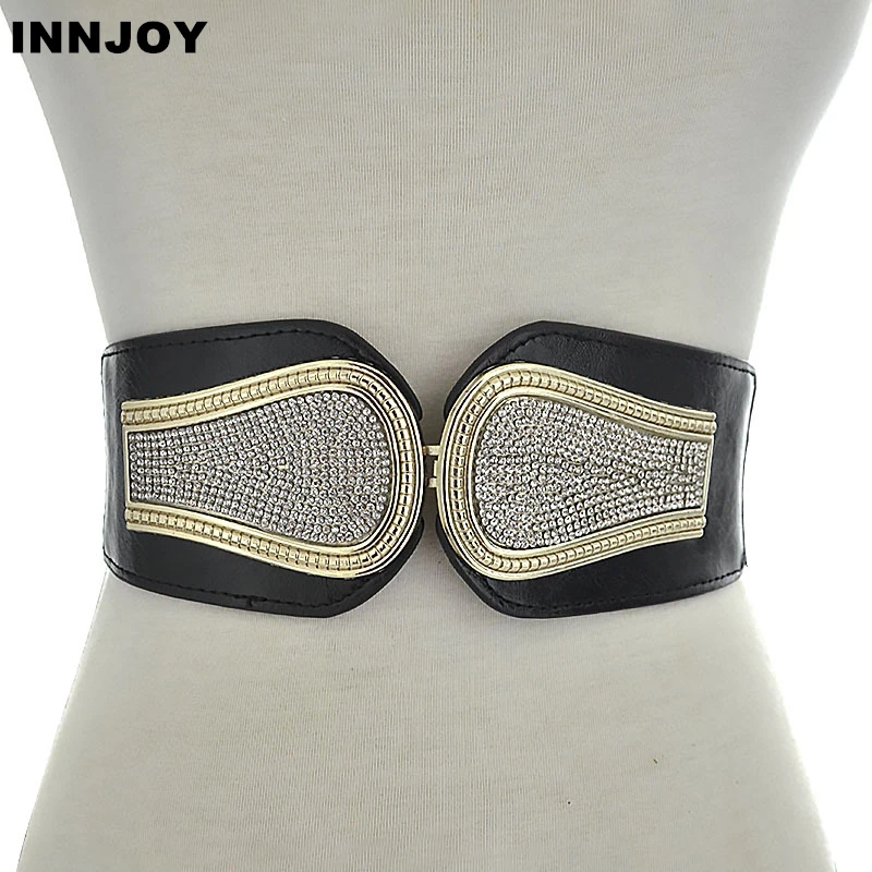 

Luxury Silver Rhinestone Wedding Belts For Women Elastic Girdles for Dress Female Accessories Bridesmaid Wedding Dress Belt