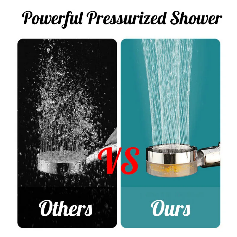 3 шт. душевая лейка с турбонаддувом поворотом на 360 градусов турбокомпрессор спа