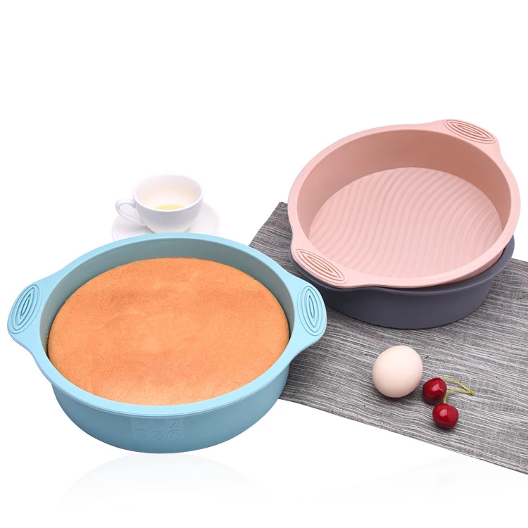 

Silicone Cake Molds Round Cake Mould DIY Easy Release Toast Plate High Temperature Resistance Bread Pan Toast Bread Mold