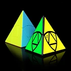 Qiyi Пирамида рисовые пельмени магический куб косынки головоломка игра кубики обучающие игрушки для детей подарок для детей