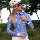 Профессиональная команда Велоспорт Джерси с длинным рукавом велосипедные рубашки Женская аэродинамическая велосипедная одежда Униформа для улицы MTB Дорожная езды Топы Майо