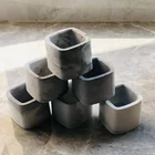 Маленькая цементная форма для цветочного горшка, форма для льда с тремя отверстиями, коробка для хранения, форма, подсвечник, форма для ароматерапии, гипсовая форма для свечей