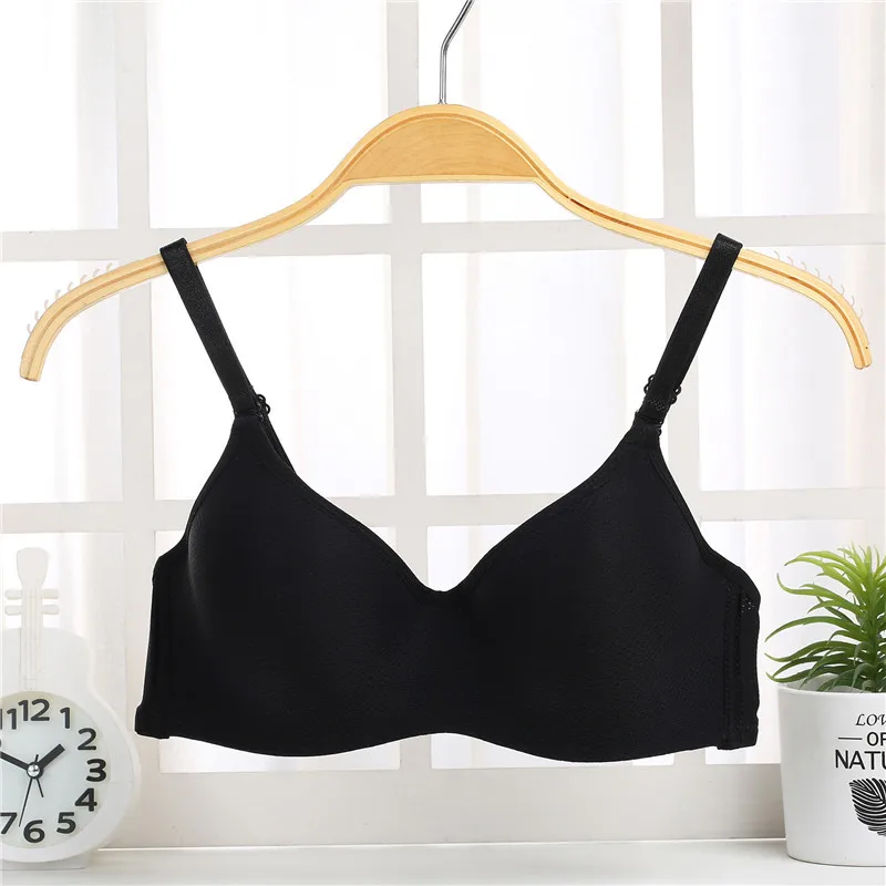 

Women Black Sexy Lingerie deep u Bra Women thin cup gather breast Push Up Bra Breathable Solid Underwear Bralette