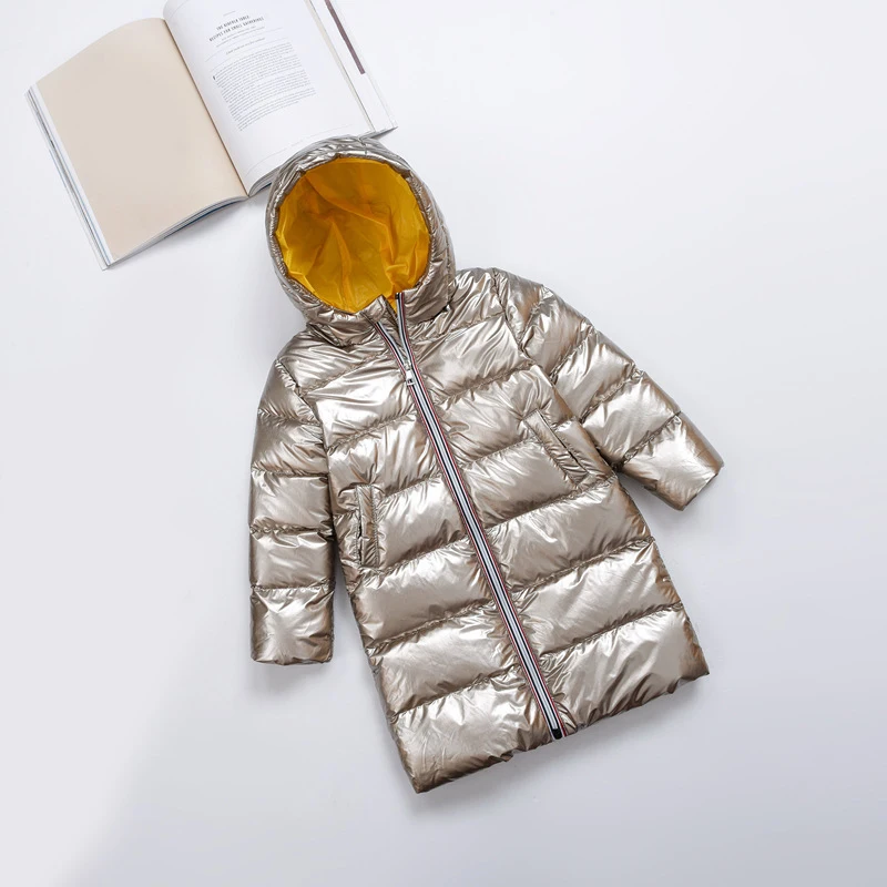 Детская куртка для маленьких мальчиков и девочек длинное пальто с капюшоном