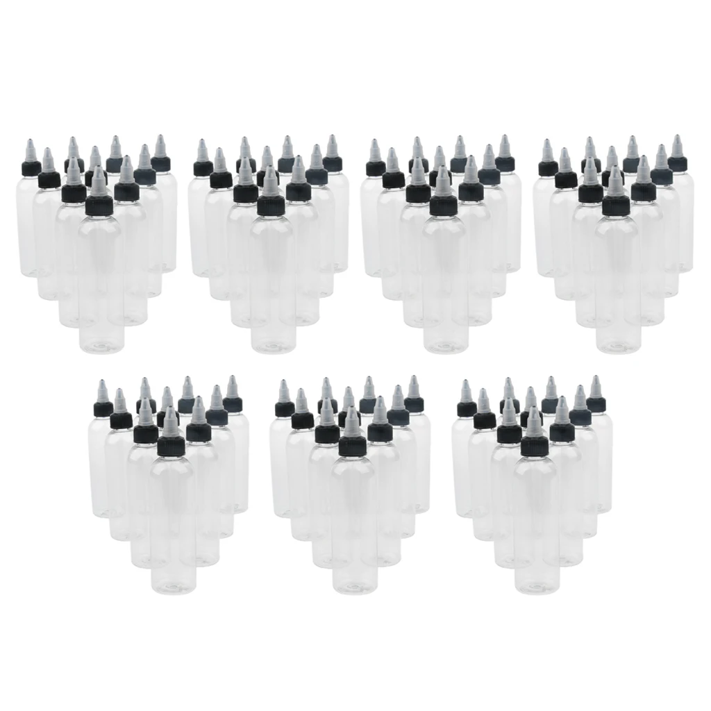 

70 Pcs Empty Squeeze Bottles with Cap Bottle for Glue Sauces Paint 120ml