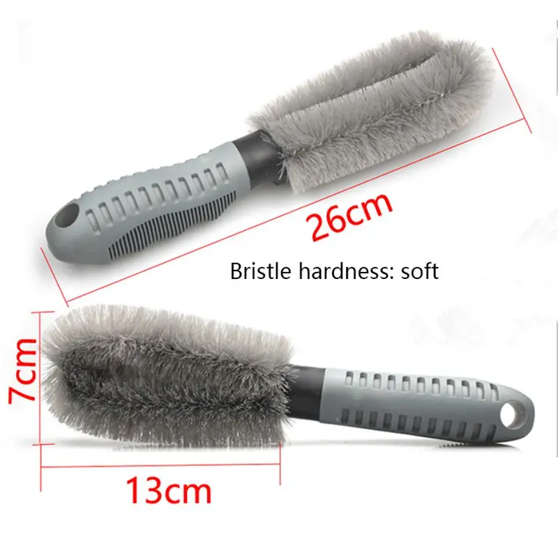 Обод шины скраб Чистящая Щетка для центрального движения колеса ручка тип стирки