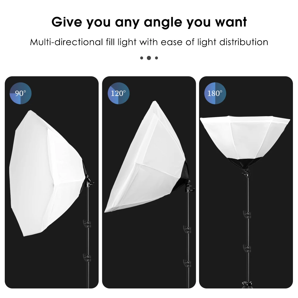 Комплект освещения Sh восьмиугольный софтбокс с стрелой студийное оборудование